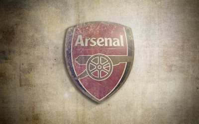 El Arsenal FC, logotipo, retro, fútbol club