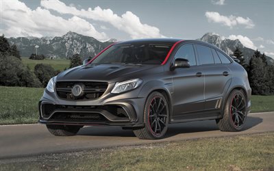 Mansory, tuning, Mercedes-Benz GLE-class, supercars, C292, matte gray mercedes