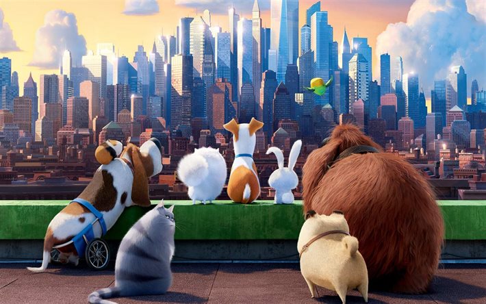 La Vida Secreta De las Mascotas, personajes, 2016, 3d-animación