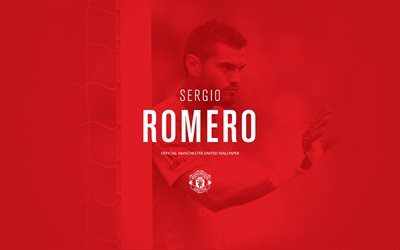 Sergio Romero, il calciatore, fan art, stelle del calcio, Manchester United