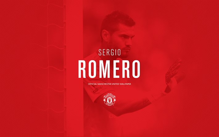 Sergio Romero, il calciatore, fan art, stelle del calcio, Manchester United