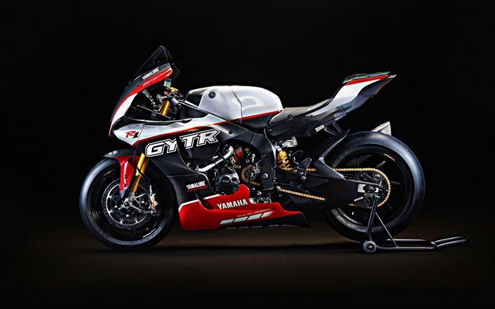 Yamaha R1 GYTR Pro, 4k, side view, 2024 bikes, superbikes, 2024 Yamaha R1 GYTR Pro, japanese motorcycles, Yamaha