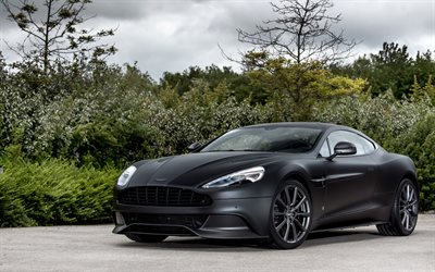 Aston Martin, Vanquish, One of Seven, 2015, tuning, black cars, coupes