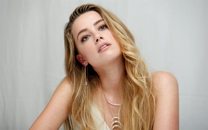 Amber Heard, Amerikalı oyuncu, portre, sarışın, güzellik