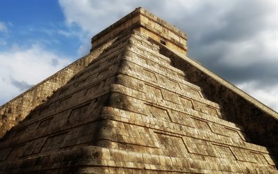 Chichen Itza, Maya, antico, architettura, piramidi, Messico