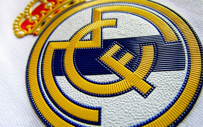 Il Real Madrid, il logo, La Liga, calcio