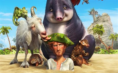 Robinson, 2016, Very inhabited island, Belgian-French, animated comedy film