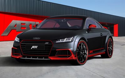 Audi TT, Coupe, tuning, black audi, ABT, 2016, Audi