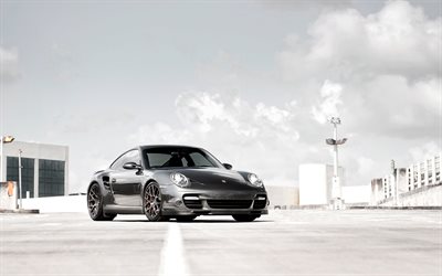 supercars, 2015, Porsche 911, coupé, gris Porsche