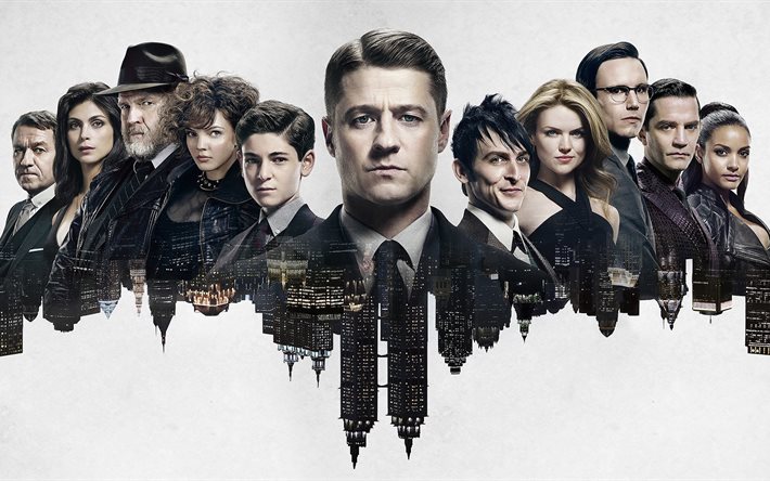 Gotham, la Serie de TV, Ben McKenzie, James Gordon, Jada Pinkett Smith, Donal Logue, Camren Bicondova