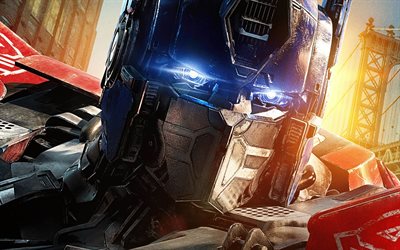 transformers rise of the beasts, 4k, póster, película 2023, películas de acción de ficción, transformadores