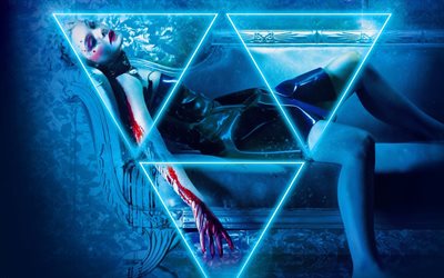 Le Neon Demon, en 2016, d'affiches, thriller, horreur