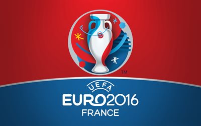 Francia, Euro 2016, logo, UEFA, Campionato Europeo 2016, coppa, linee