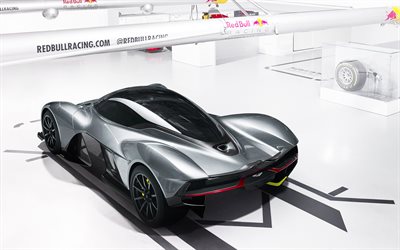 Aston Martin AM-RB 001, 2016, supercar, Red Bull, garage, voitures de sport
