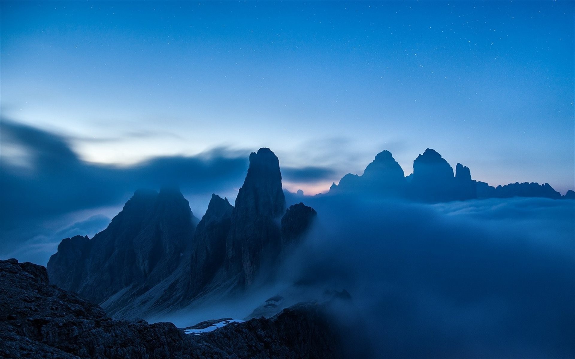 Descargar fondos de pantalla la niebla, montañas, paisajes, niebla