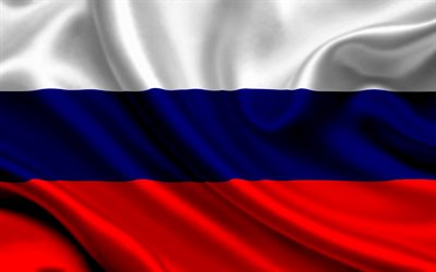Drapeau russe, la Russie, les drapeaux du monde