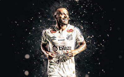 4k, guilherme, sfondo astratto bianco, santos fc, serie brasiliana a, calciatori brasiliani, luci al neon bianca, guilherme 4k, calcio, sfc, guilherme santos fc
