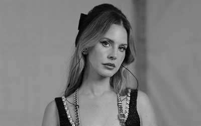 4k, lana del rey, ritratto, cantante americano, servizio fotografico, monocromo, star americane, photoshoot di lana del rey, elizabeth woolridge grant