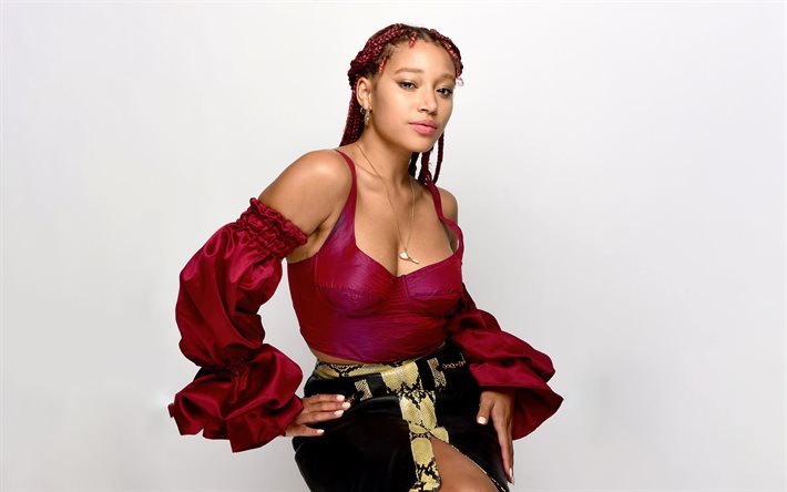 amandla stenberg, 4k, actrice américaine, stars de cinéma, hollywood, actrice populaire, beauté, célébrité américaine, photoshoot amandla stenberg