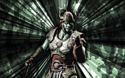 4k, seigneur des ténèbres, kombat mortel, contexte des rayons verts, mkm, art abstrait, mortal kombat mobile, seigneur des ténèbres mkm, personnages mortels de kombat, mortel kombat x, seigneur des ténèbres mortal kombat, art créatif