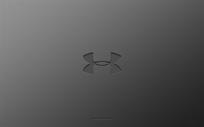 logo under armour, marchi, sfondo nero, emblema sotto l'armatura, art di carbonio, under armour, produttori di abbigliamento popolari, logo di carbonio, logo di carbonio sotto armatura