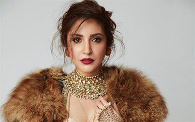 anushka sharma, 4k, atriz indiana, bollywood, beleza, fotos com anushka sharma, mulher morena, atriz popular, celebridade indiana, sessão fotográfica de anushka sharma