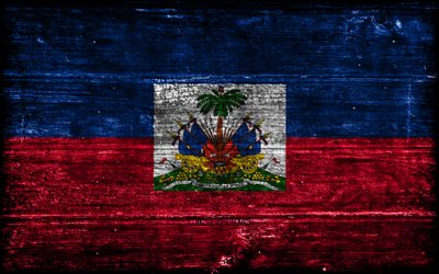haiti träflagga, 4k, träregra flaggor, nordamerikanska länder, haiti flagg, haiti dag, nordamerika, haitisk flagga, haiti, haitiska nationella symboler, haiti flagga