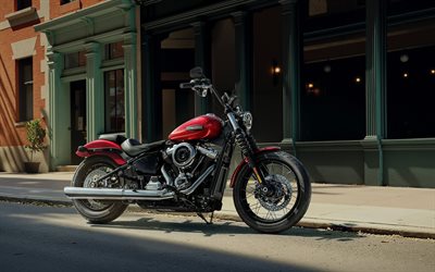harley davidson caddesi bob, 4k, sokak, 2026 bisiklet, fxbb, 2026 harley davidson sokak bob'u, amerikan motosikletleri, harley davidson