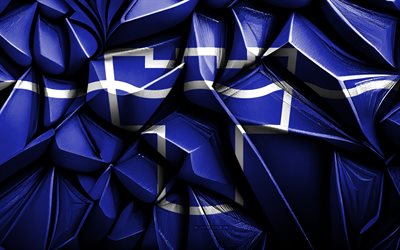 bandera de tyne y wear, 4k, textura creativa 3d, tyne y desgaste bandera 3d, condados ceremoniales, inglaterra, arte 3d, bandera de la región de tyne y wear, tyne y desgaste