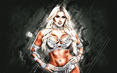 tiffany stratton, wwe, luchador americano, fondo de piedra plateada, campeón nxt, arte grunge, tiffany stratton luchadora, eeuu, lucha, jessica lynn woynilko, tiffany stratton wwe, entretenimiento de lucha libre mundial