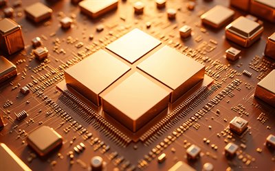 شعار ويندوز 11 البرونزي, 4k, علامة ويندوز 11 المعدنية البرونزية, شعار ويندوز 11, شعار ويندوز 11 معدني برونزي, ويندوز 11, خلفية التكنولوجيا البرونزية, شعار ويندوز, ويندوز