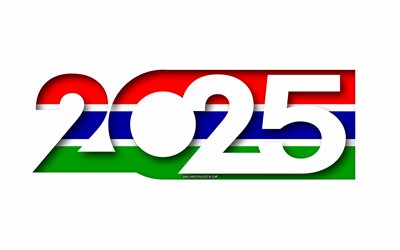 2025 Gambia, white background, Gambia, minimal art, 2025 Gambia concepts, Gambia 2025, flag of Gambia, 2025 Gambia background, Gambia flag