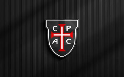 4k, casa pia ac 3d  logo, primeeira liga, schwarzer 3d  hintergrund, fußball, casa pia ac emblem, casa pia ac  logo, casa pia ac, liga portugal, portugiesischer fußballverein, casa pia fc