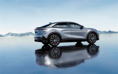 2026, alpine a390, 4k, arrière vue, extérieur, argent alpin a390, croisement, nouveau alpine a390 2026, voitures françaises, alpin, voitures électriques, croisement électrique
