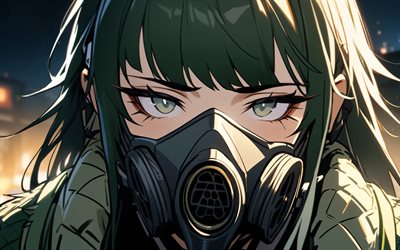 4k, ギャビアル, 閉じる, arknights, 緑の目, 漫画, アートワーク, ロードス島のメディックオペレーター, 無敵のギャビアル, arknightsキャラクター, gavial arknights