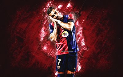 ferran torres, fc barcelona, ispanyol futbolcu, grunge art, la liga, katalonya, ferran torres garcia, bordo taş arka plan, ispanya, futbol, ferran torres barcelona, dünya futbol yıldızları