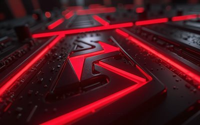 red abstract background, red neon lines background, neon red light, abstract lines background, neon light background