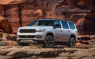 Jeep Wagoneer Overland, 4k, offroad, 2026 cars, desert, Jeep Wagoneer WS, 2026 Jeep Wagoneer Overland, american cars, Jeep