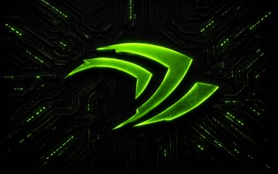 Nvidia GeForce Claw Logo, 4K, green 3D Nvidia logo, black background with green neon highlights, Nvidia logo, Nvidia Claw logo, Nvidia emblem, Nvidia