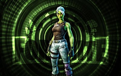 Zombie Ghoul Trooper Fortnite, 4k, blue spiral background, Fortnite, creative, Zombie Ghoul Trooper Skin, Fortnite Zombie Ghoul Trooper Skin, Zombie Ghoul Trooper, Fortnite characters