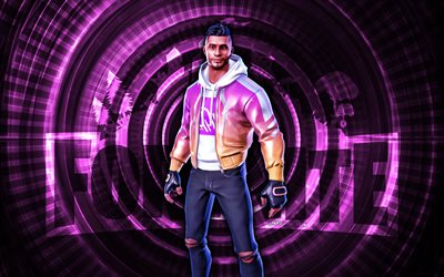 élite maverick fortnite, 4k, fond en spirale violet, fortnite, créatif, peau d'élite maverick, skin fortnite elite maverick, élite maverick, personnages fortnite