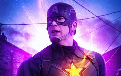 Captain America, 4k, superheroes, Marvel Comics, artwork, picture with Captain America, Captain America Civil War, Captain America 4k