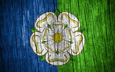 4k, bandera de yorkshire del este, día de yorkshire del este, condados ingleses, banderas de textura de madera, condados de inglaterra, yorkshire del este, inglaterra