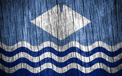 4k, 와이트 섬의 국기, 와이트 섬의 날, 영어 카운티, 나무 질감 플래그, 와이트 섬 깃발, 잉글랜드 카운티, 와이트 섬, 영국