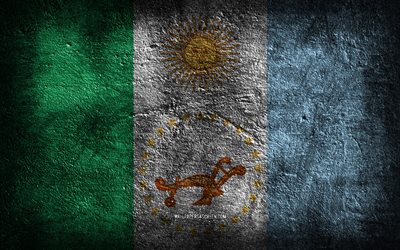 4k, le drapeau du chaco, la province argentine, la texture de la pierre, la pierre de fond, les provinces de l argentine, le jour du chaco, le grunge de l art, la province du chaco, le chaco, l argentine