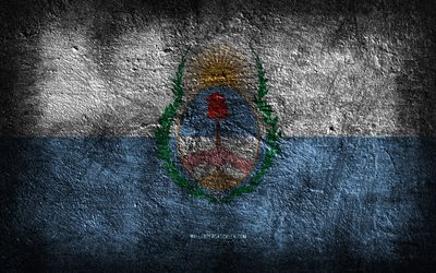 4k, mendoza-flagge, argentinische provinz, steinstruktur, flagge von mendoza, steinhintergrund, provinzen von argentinien, tag von mendoza, grunge-kunst, provinz mendoza, mendoza, argentinien