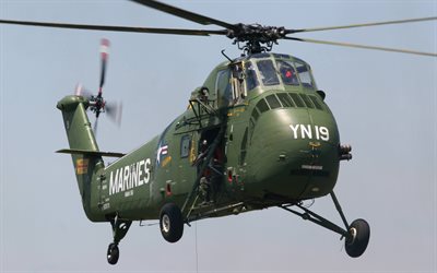 Sikorsky H-34, US Air Force, US army, military transport helicopter, military aircraft, Sikorsky Aircraft, H-34, Sikorsky, aircraft, military aviation