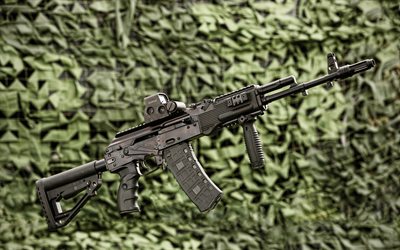 AK-205, 4k, automatic carbine, camouflage, assault rifles, Kalashnikov AK-205, close-up, Kalashnikov