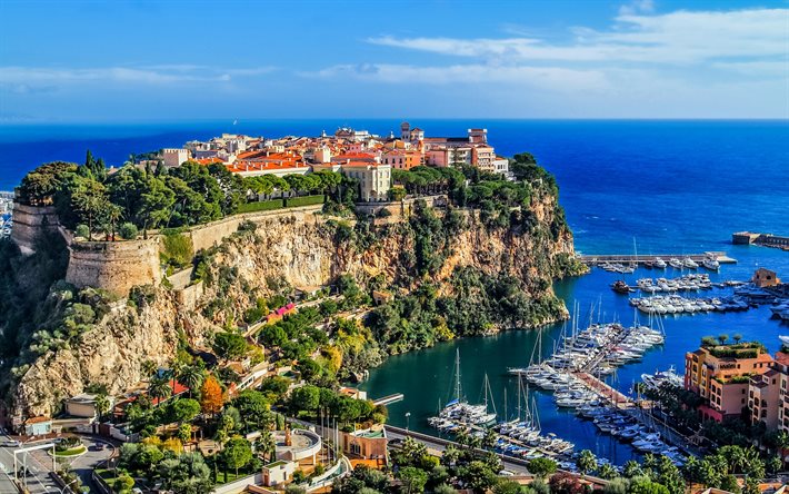 yaz, deniz, tekne, ev, Monte Carlo, Monaco