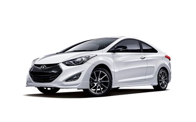 La Hyundai Elantra, la coupe, white, Hyundai Avante, Elantra MD, 2015
